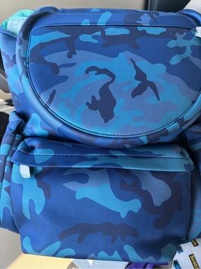Corkcicle Blue Camo lotus cooler Backpack
